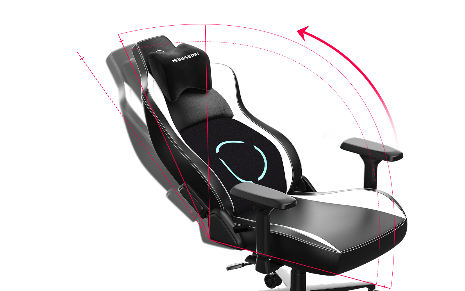 135°+15° BACKREST RECLINE AJUSTMENT