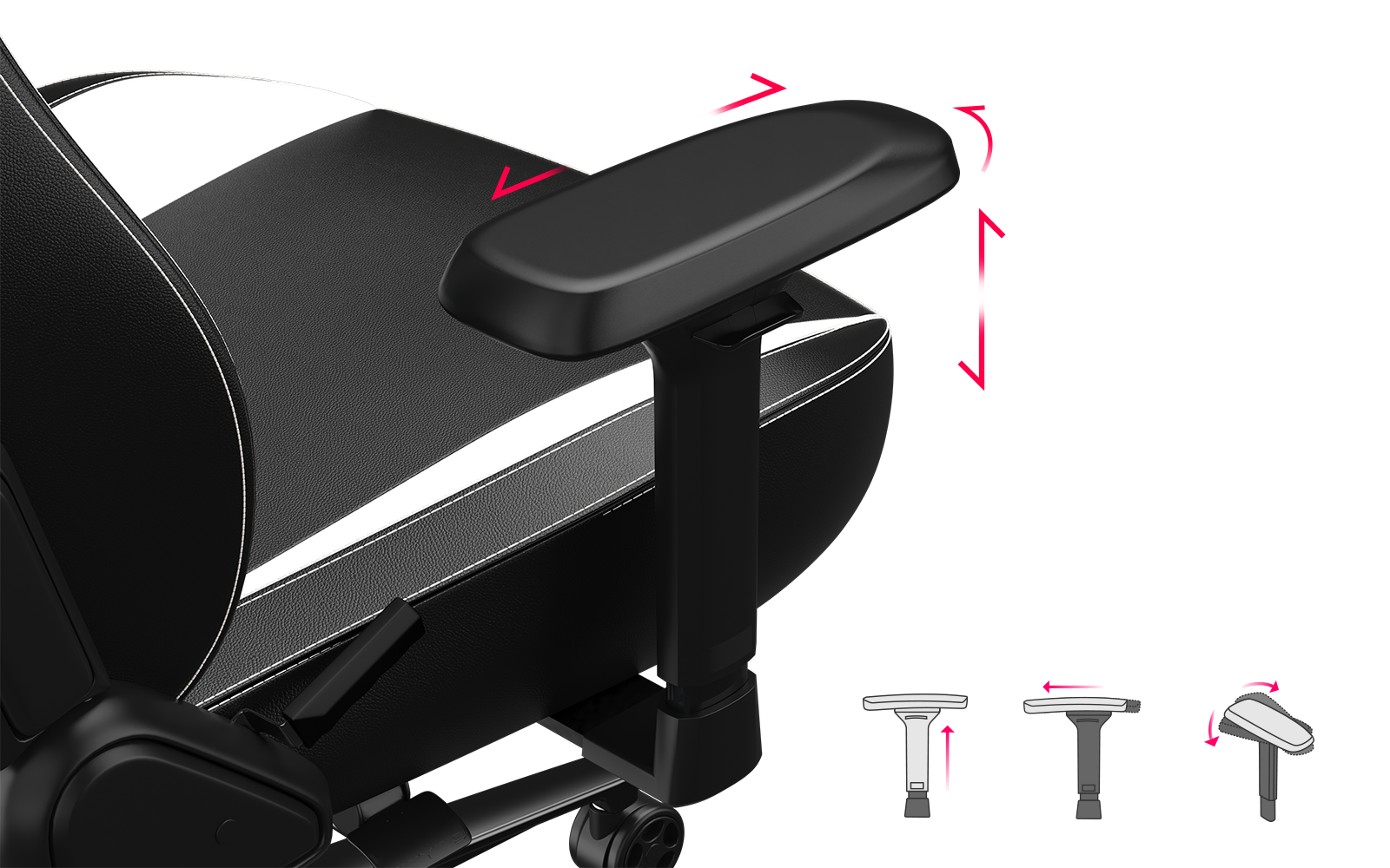 3D OVERSIZED & WIDENED ARMRESTS